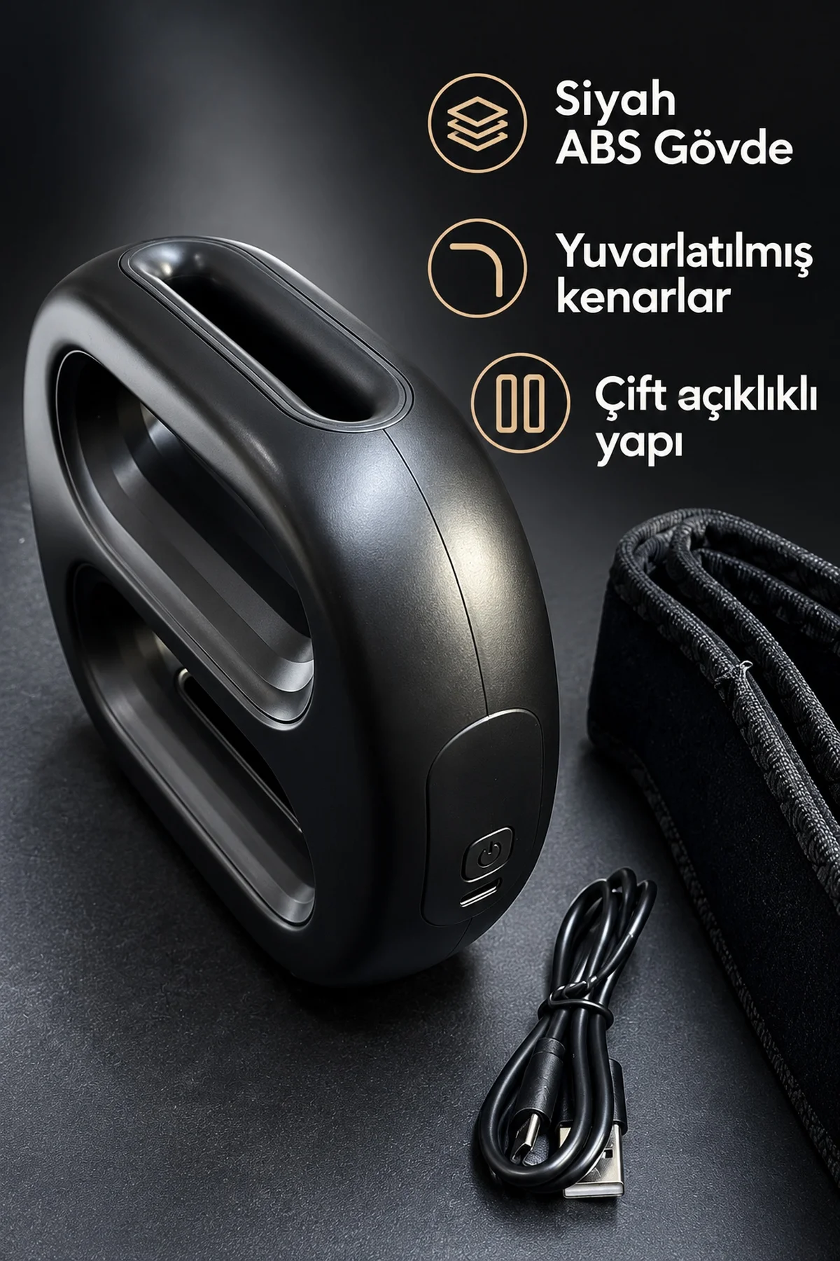 Isıtmalı ve Titreşimli Şarjlı Kemerli Masaj Aleti