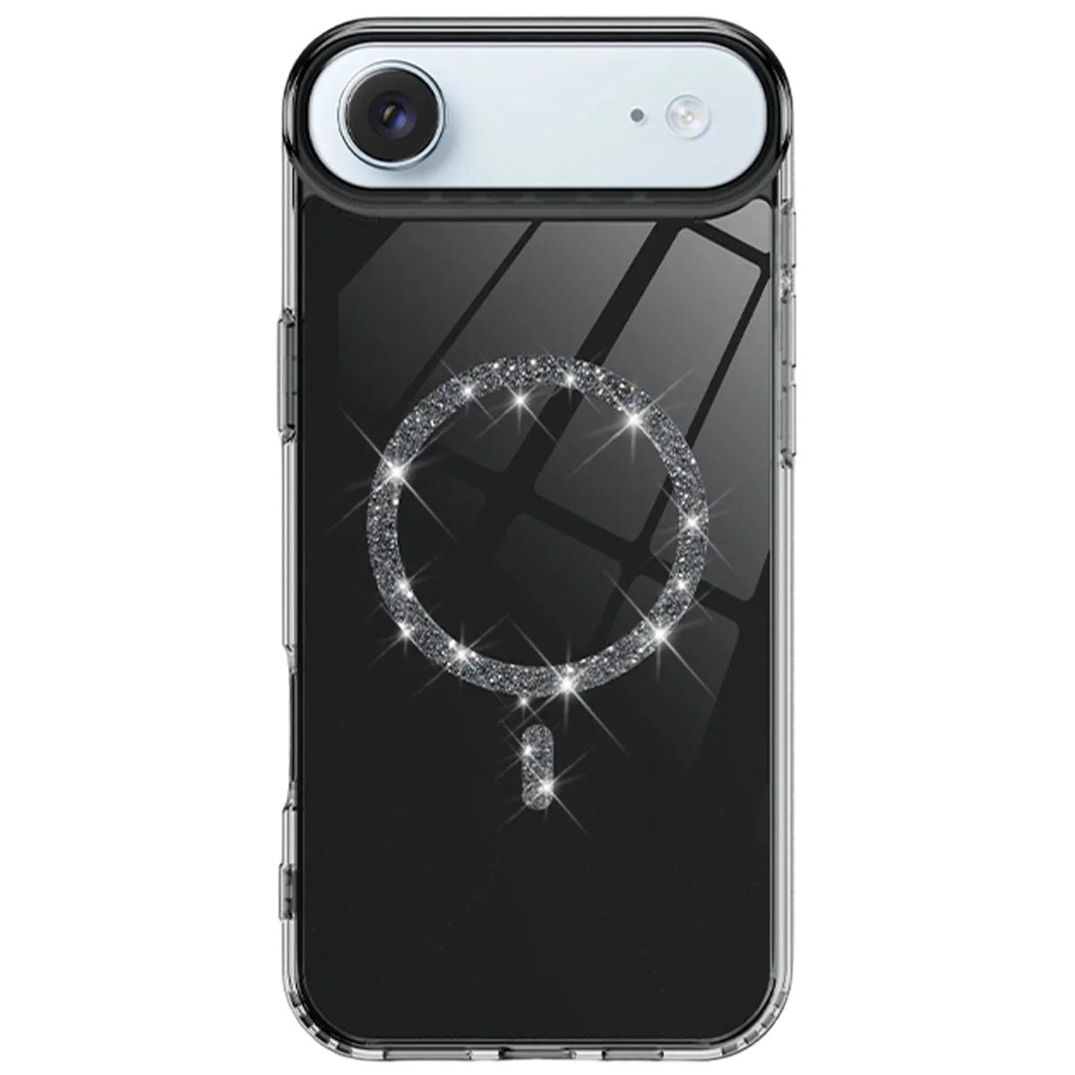 Apple iPhone 17 Air Live Diamond Magsafe Kapak - Siyah görsel 2