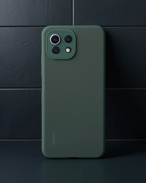 Xiaomi Mi 11 Lite Kılıf Montreal Silikon Kapak - Yeşil