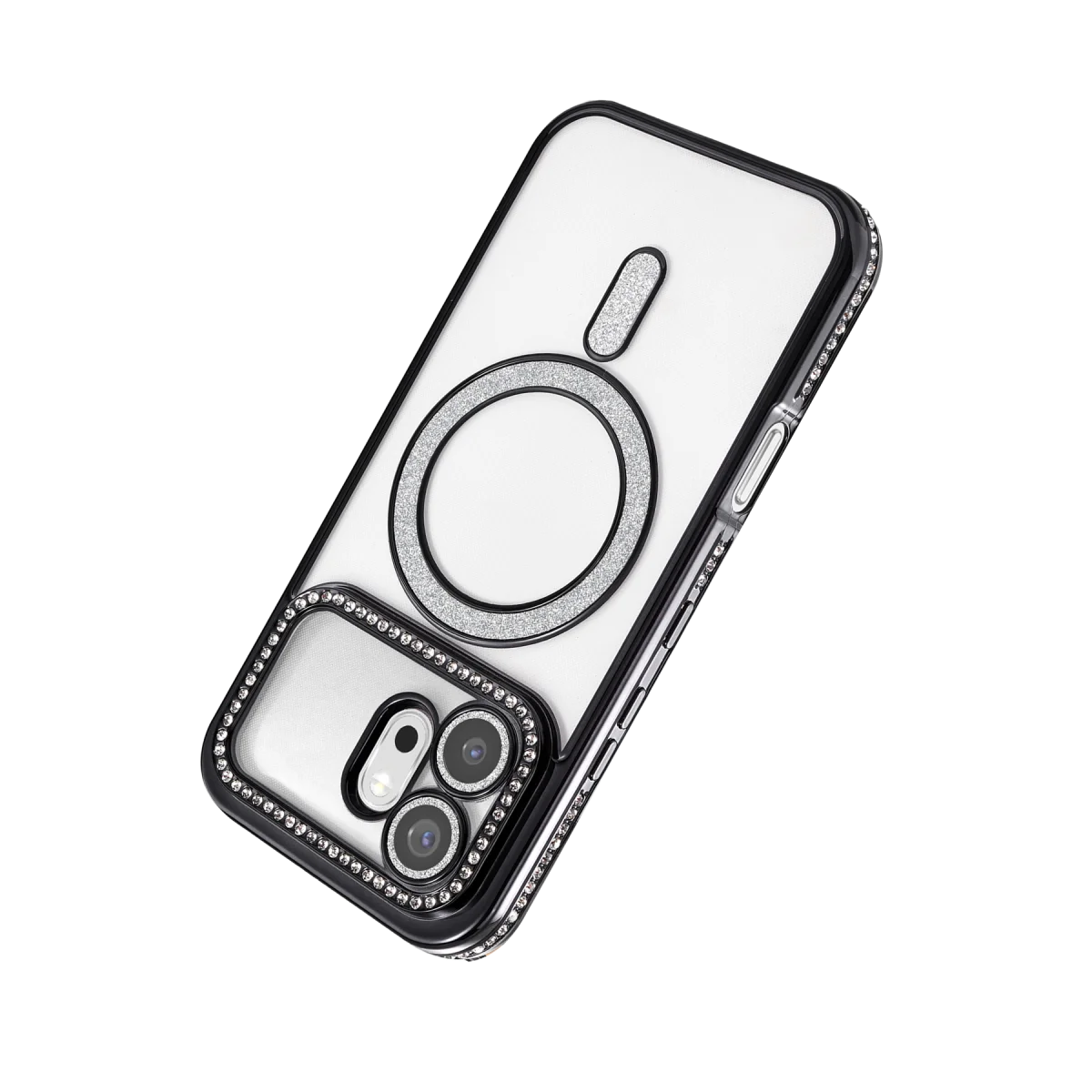 Huawei Honor 600 Joke Simli Magneticsafe Kılıf - Siyah görsel 3