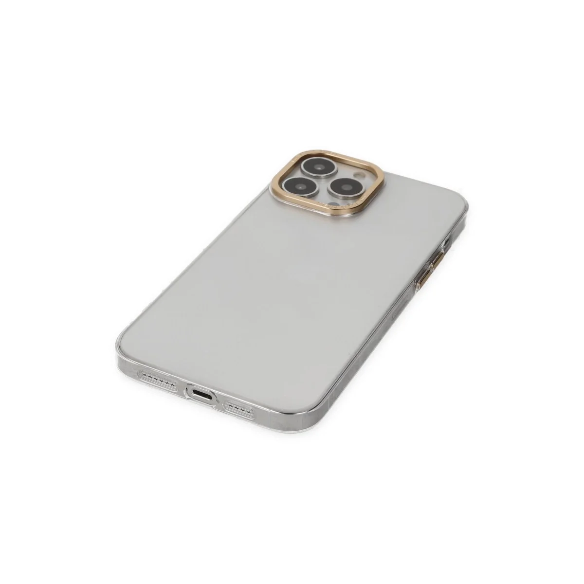 Apple İphone 13 Pro Kılıf Anka Pc Sert Metal Kapak - Şeffaf görsel 3