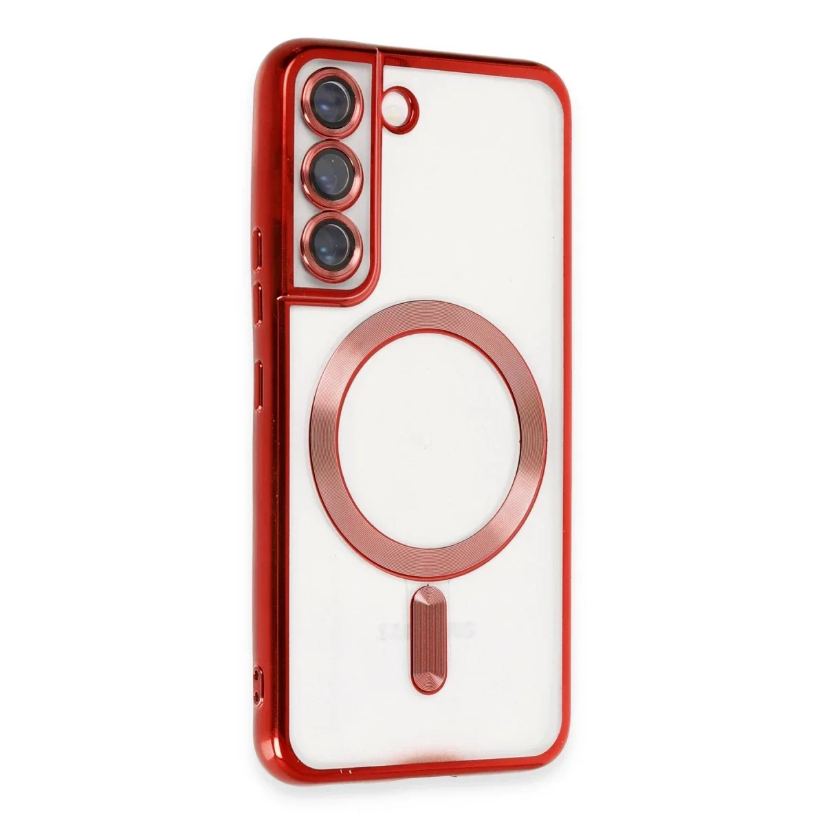 Samsung Galaxy S22 Kılıf Kross Magneticsafe Kapak - Kırmızı görsel 2