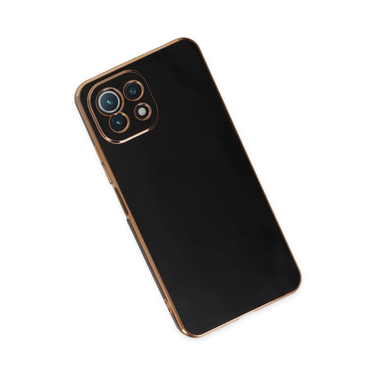 Xiaomi Mi 11 Lite Kılıf Volet Silikon - Siyah görsel 3