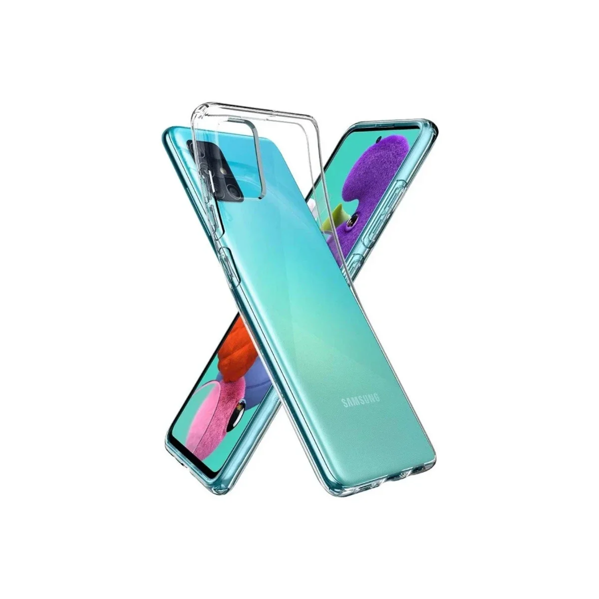 Samsung Galaxy A02S Kılıf Lüx Şeffaf Silikon