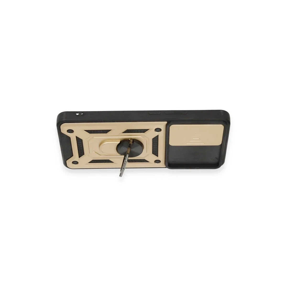 Xiaomi Mi 12T Pro Kılıf Pars Lens Yüzüklü Silikon - Gold görsel 3
