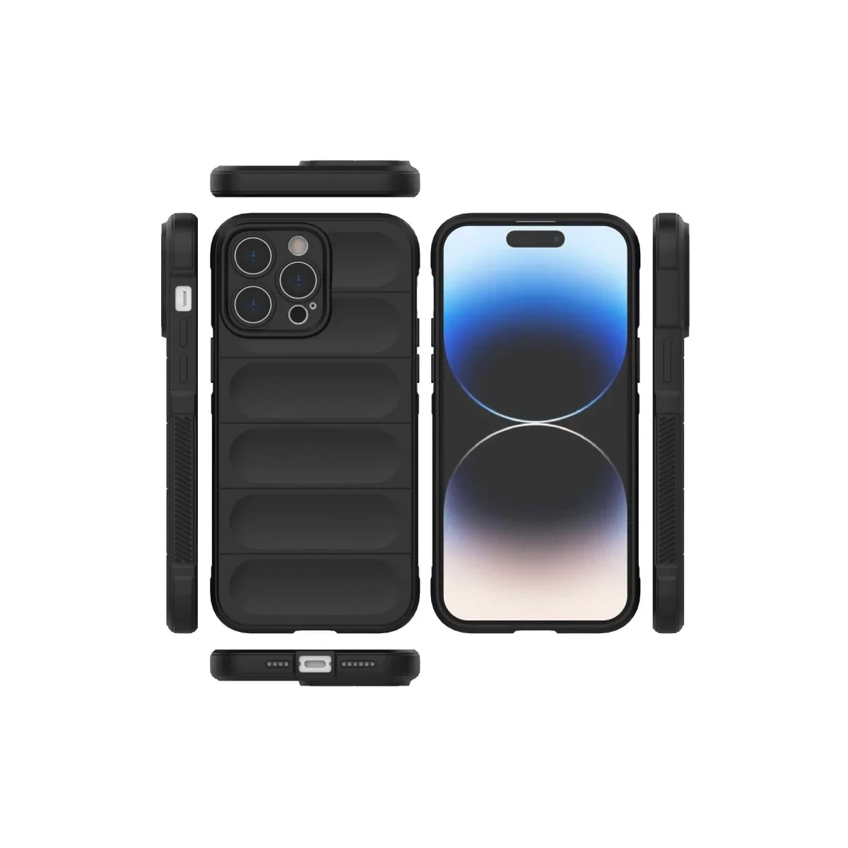 Apple iPhone 14 Pro Kılıf Optimum Silikon - Siyah görsel 3