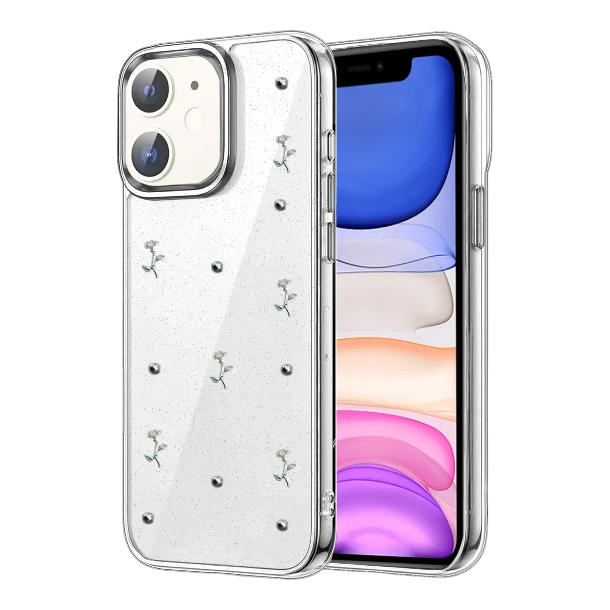 Apple iPhone 11 Fiyonk Desenli Kapak - Desen 4