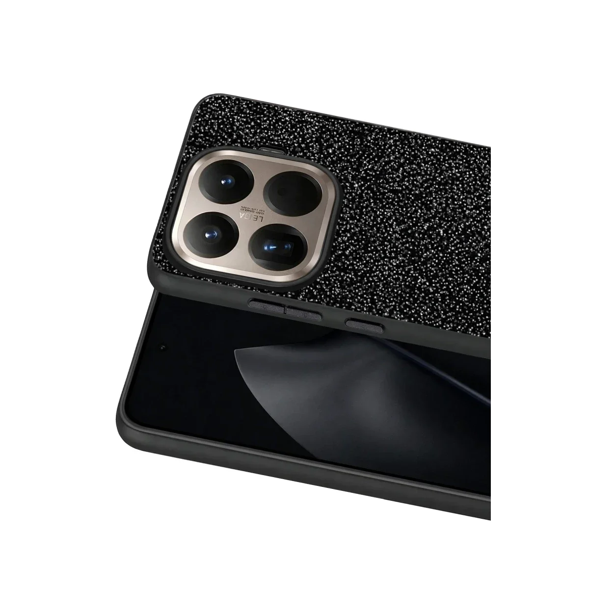 Onegif Xiaomi Mi 15T Pro Bright Simli Kapak - Siyah görsel 2