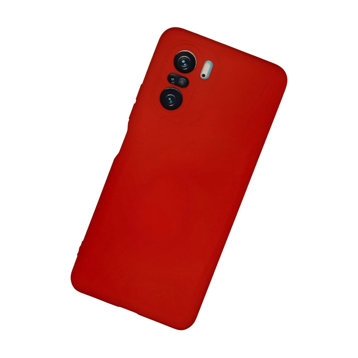 Xiaomi Poco F3 Kılıf Nano İçi Kadife Silikon - Kırmızı görsel 2