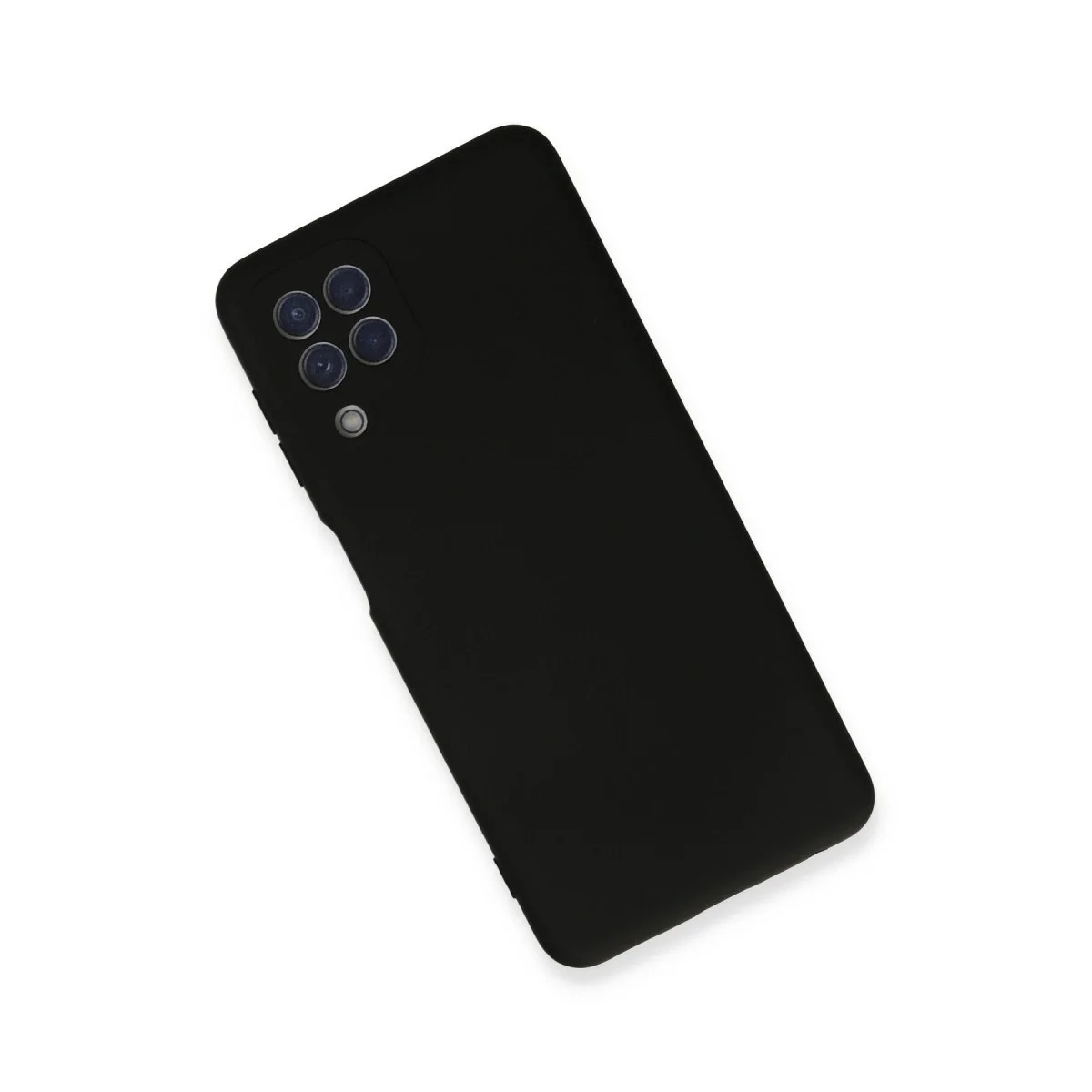 Samsung Galaxy A22 Kılıf Nano İçi Kadife Silikon - Siyah görsel 2