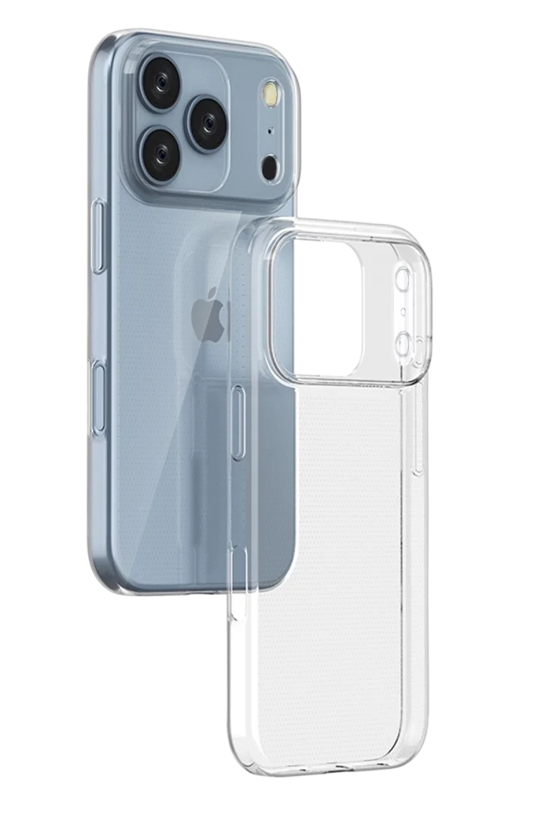 Apple iPhone 17 Pro Lüx Şeffaf Silikon - Şeffaf görsel 2