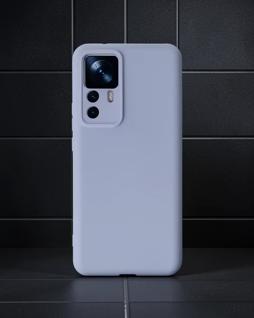 Xiaomi Mi 12t Pro Kılıf Nano İçi Kadife Silikon - Lila