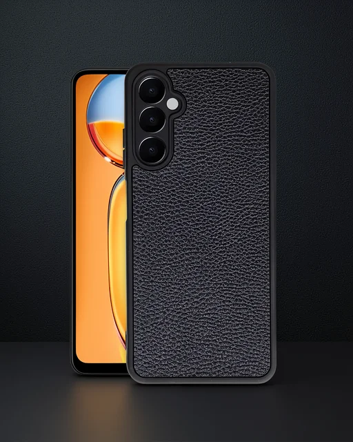 Samsung Galaxy A55 5g Kılıf Aras Deri Kapak - Siyah