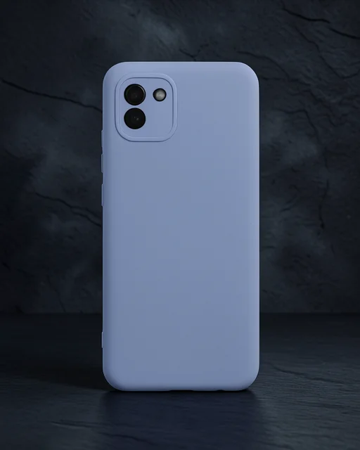 Samsung Galaxy A03 Kılıf Nano İçi Kadife Silikon - Lila