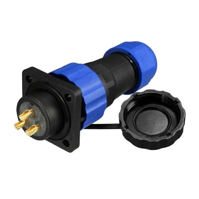 SD28 Su Geçirmez 3 Pin 28 Mm Dörtgen Konnektör görsel 4