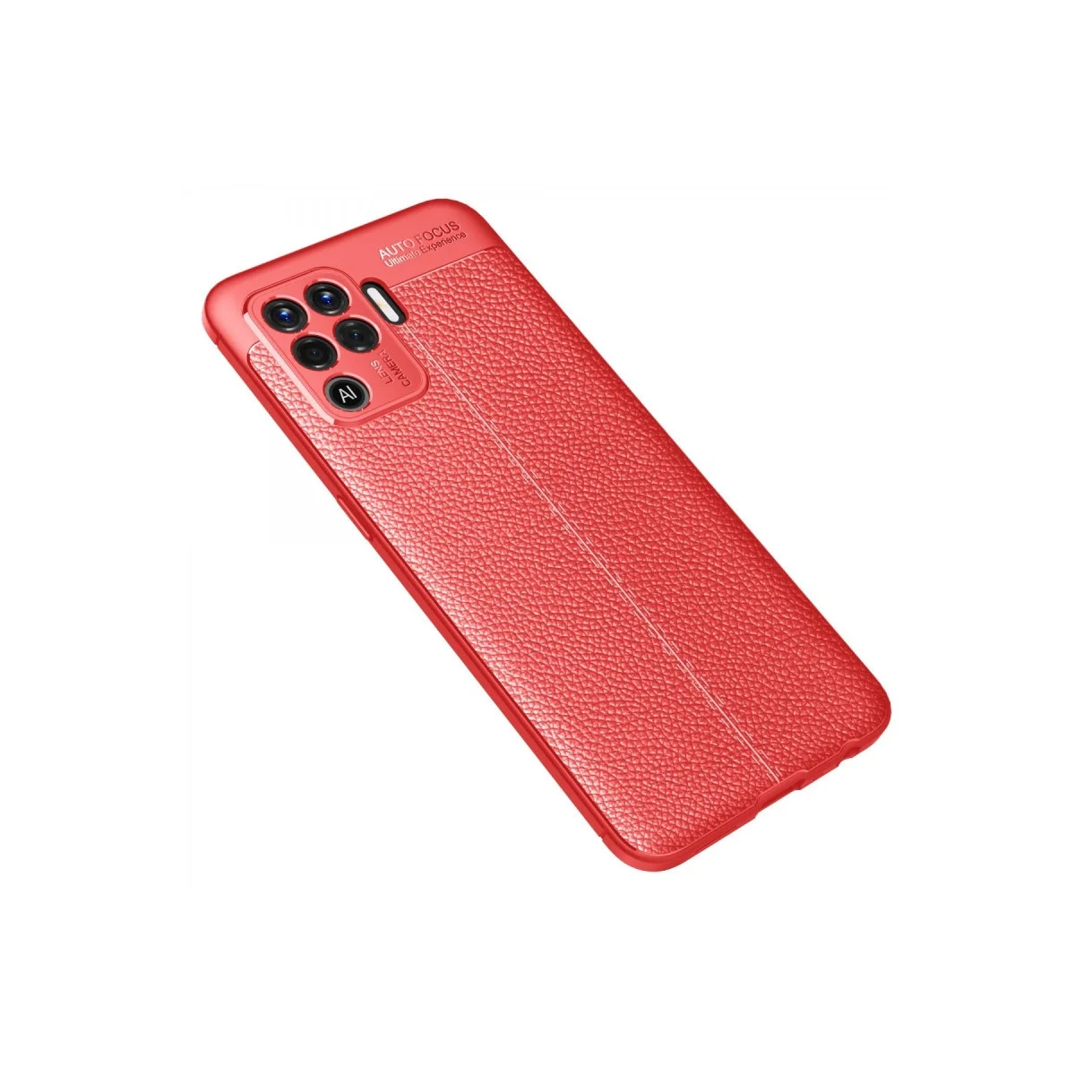 Oppo Reno 5 Lite Kılıf Auto Focus Kapak - Kırmızı görsel 2