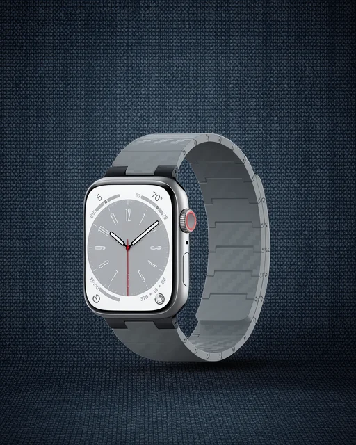 Apple Watch 45mm Carbon Steel Kordon (saat Değildir) - Yıldız Işığı