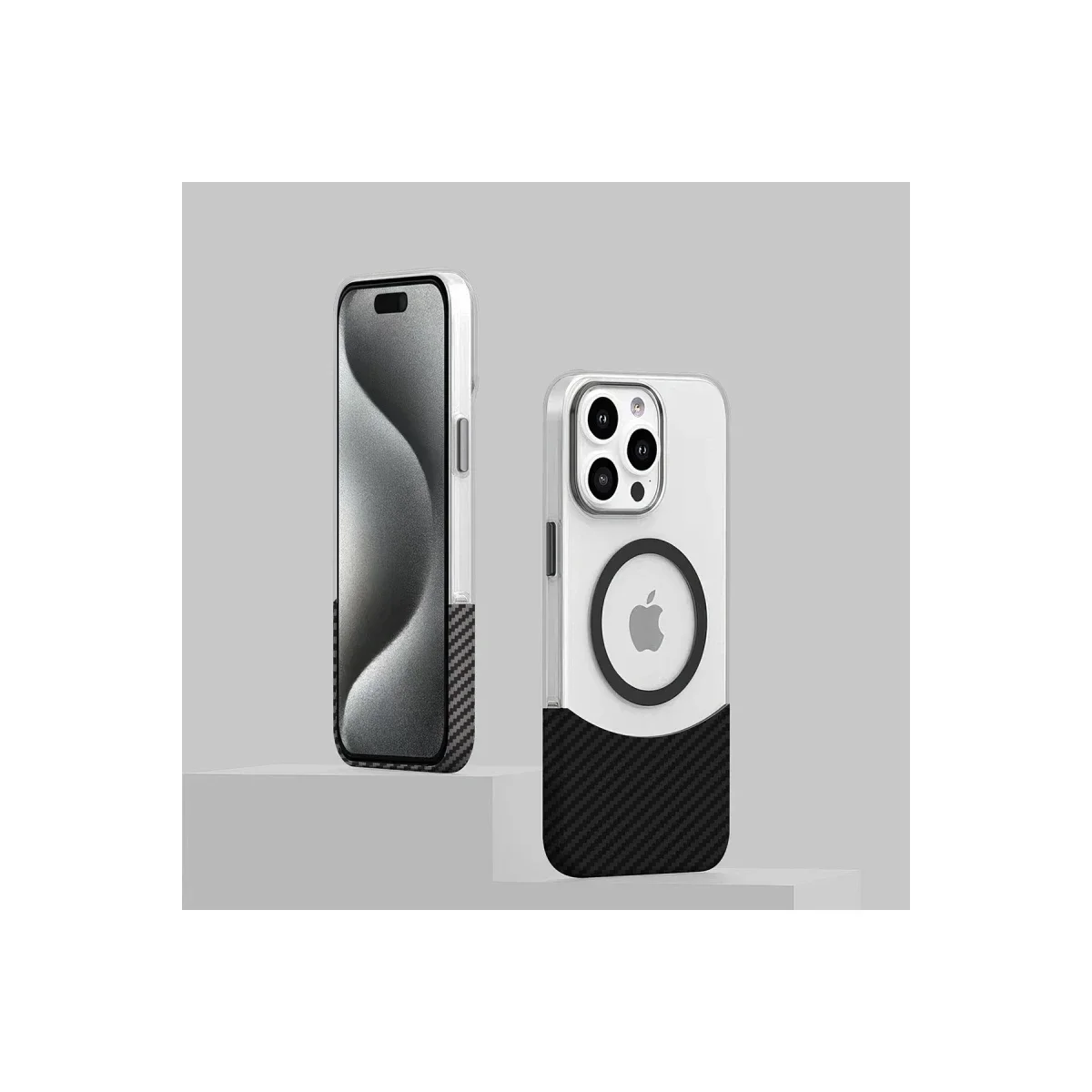 Joko Apple iPhone 16 Plus Carbon Puzzle Magsafe Kapak - Siyah görsel 3