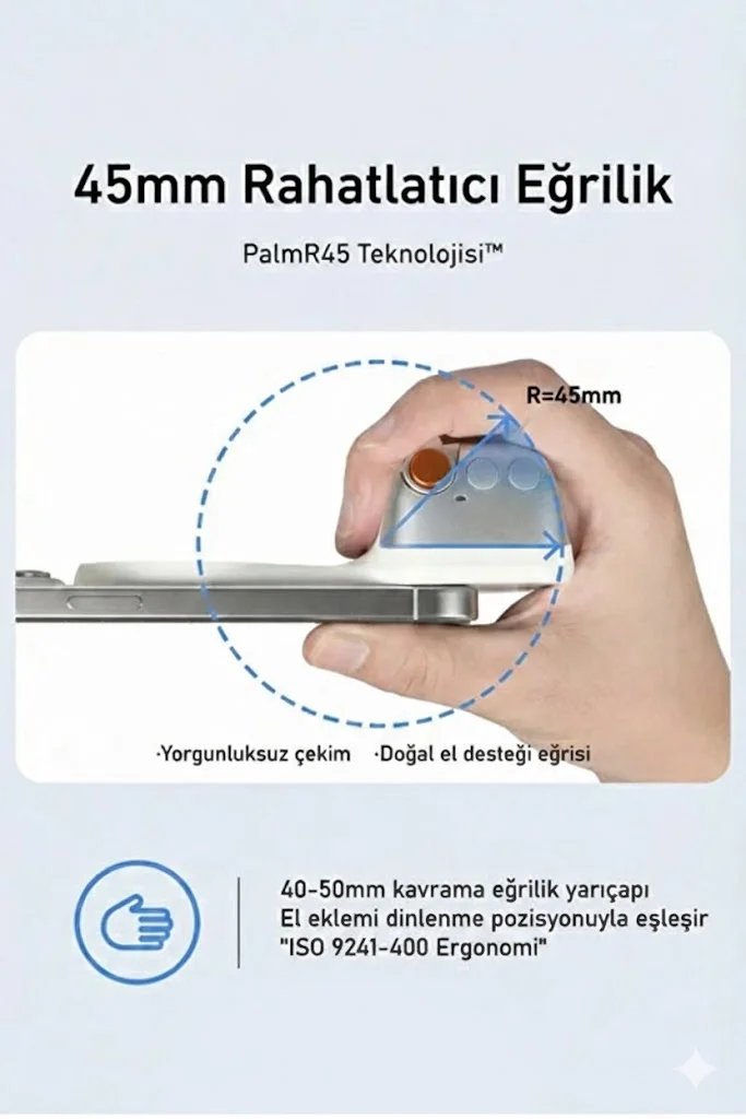 MagSafe Selfie Çubuğu Kamera Kolu Profesyonel Çekim Zoom görsel 3