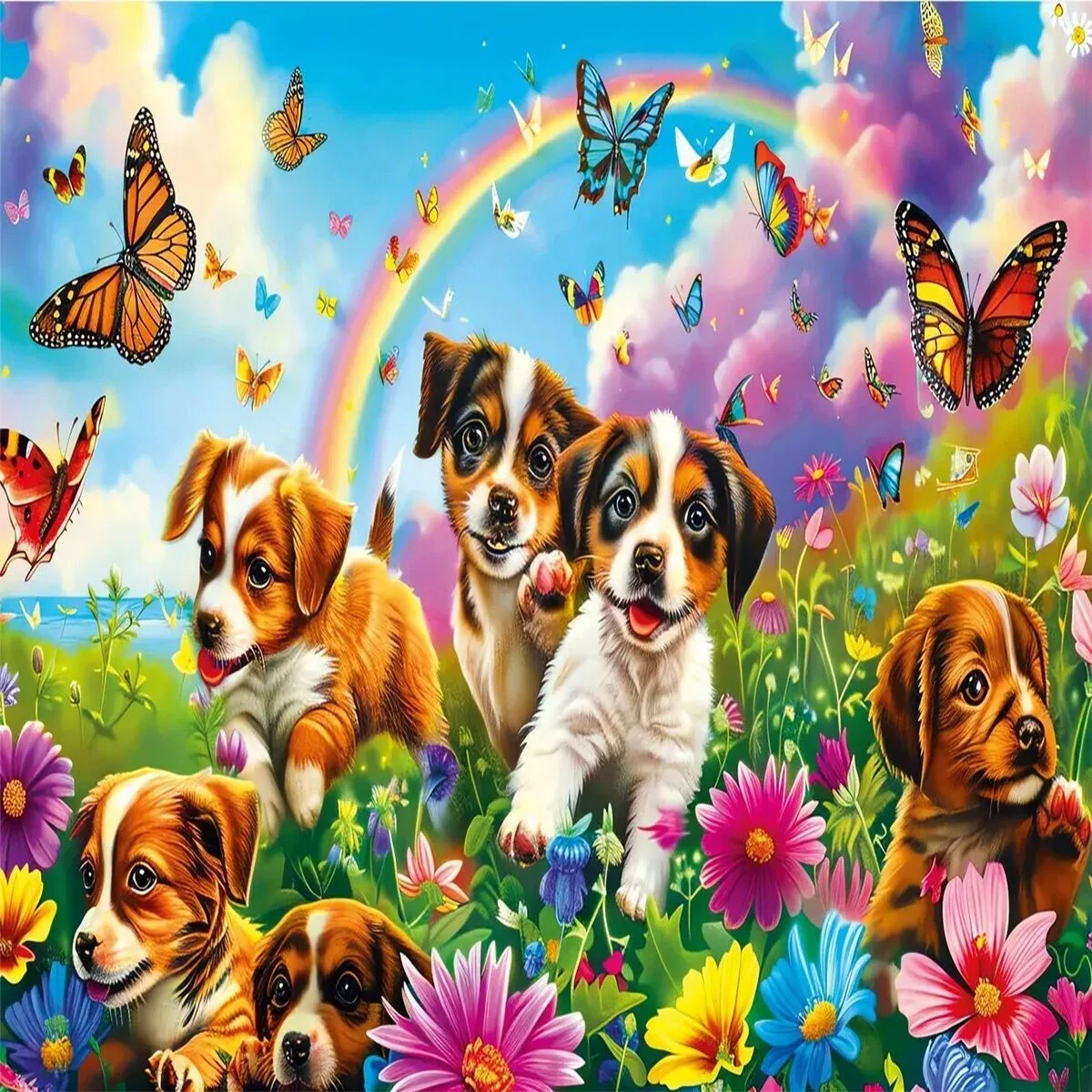 31754 Playıng Puppıes 50 Parça Puzzle görsel 2