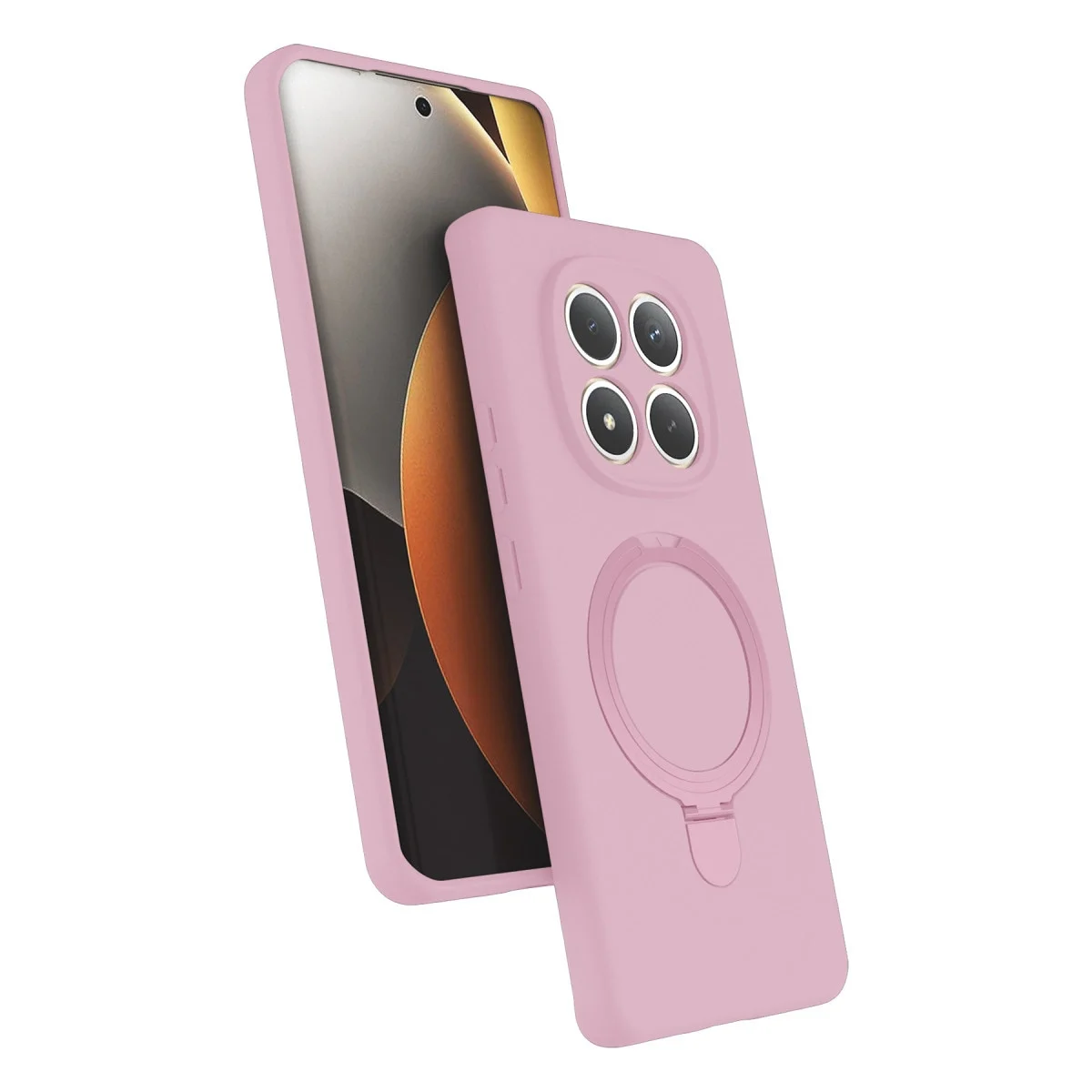 Xiao Red Note 15 4g Regal Magsafe Standlı Kapak - Açık Pembe