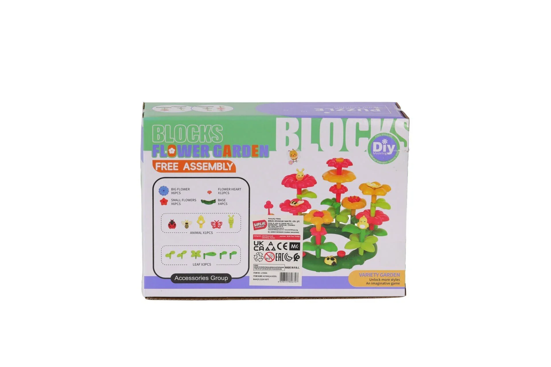 LY008A 45 Pcs Güzel Bahçe Çiçek Seti görsel 2