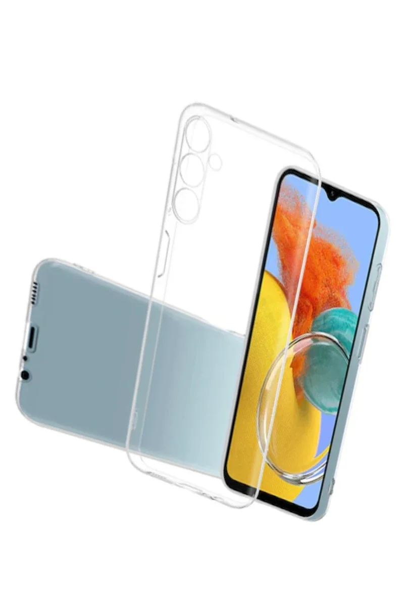 Samsung Galaxy M14 5G Kılıf Lüx Şeffaf Silikon görsel 3
