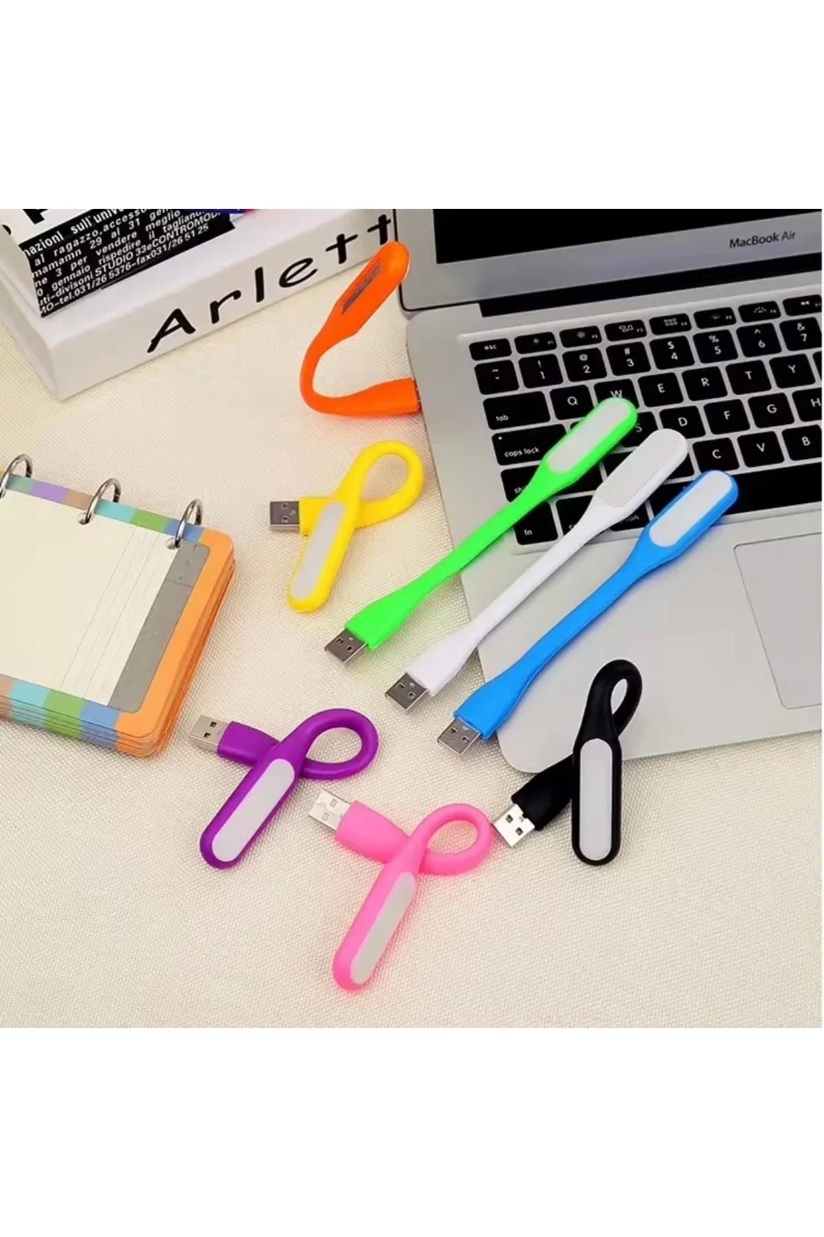 USB ni LED Lamba 4’Adet Paket – Esnek ve Taşınabilir Gece Lambası görsel 3