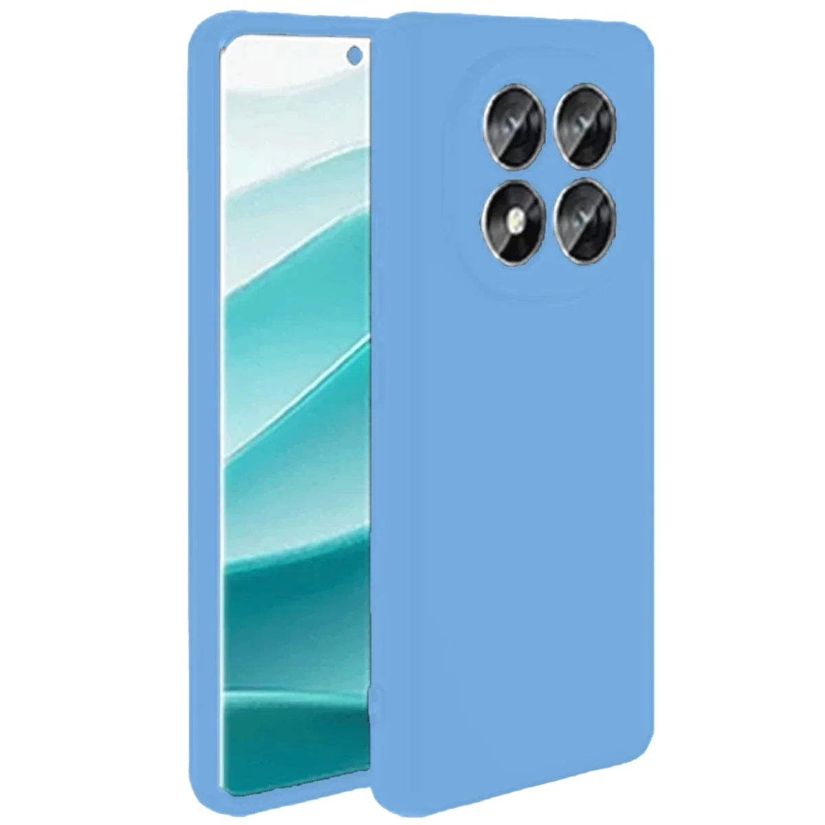Xiao Red Note 14 Pro 5G Kılıf First Silikon - Mavi görsel 3