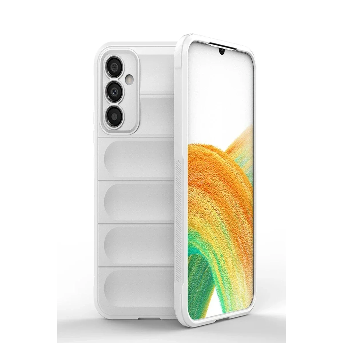 Samsung Galaxy A05S Kılıf Optimum Silikon - Krem