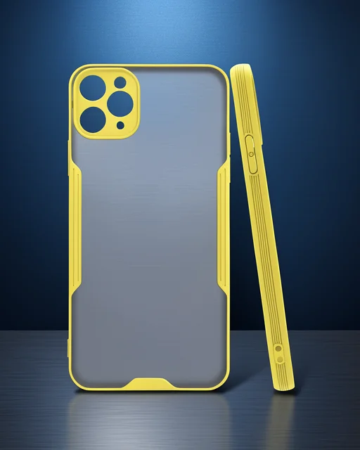 Apple İphone 11 Pro Kılıf Platin Silikon - Sarı