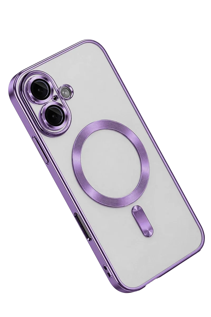 Apple iPhone 16 Kılıf Kross Magneticsafe Kapak - Mor görsel 2