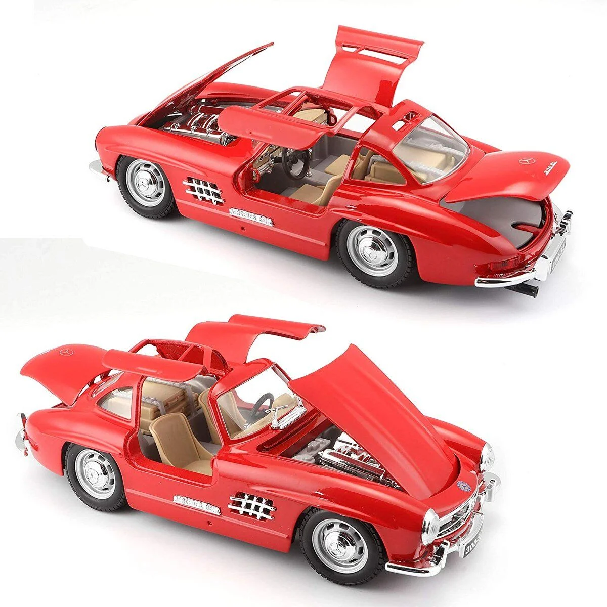 22023 Burago 1:24 Mersedes Benz 300SL 1954 Model Araba görsel 2