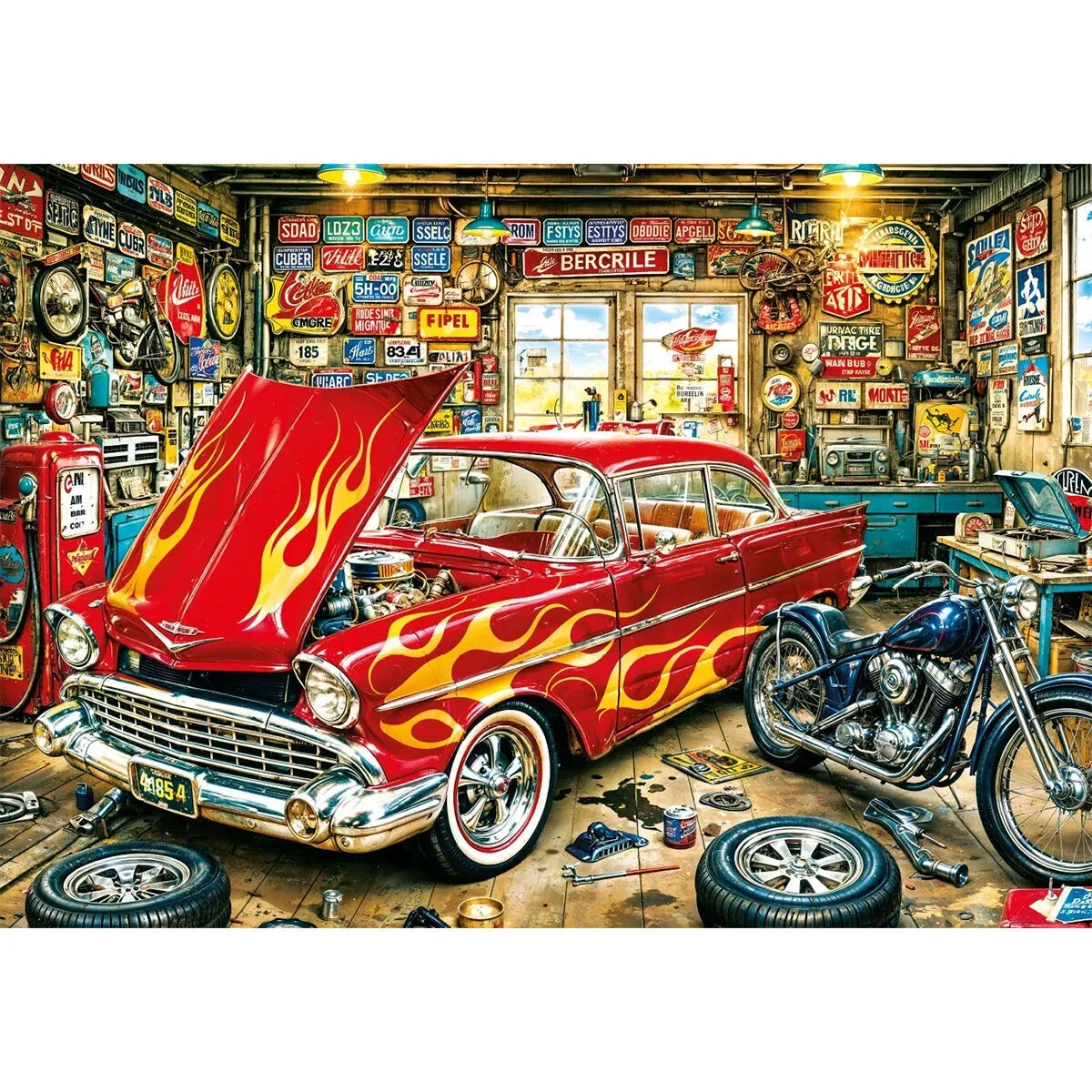 20104 Puzzle 500 Classic Garage Life görsel 2