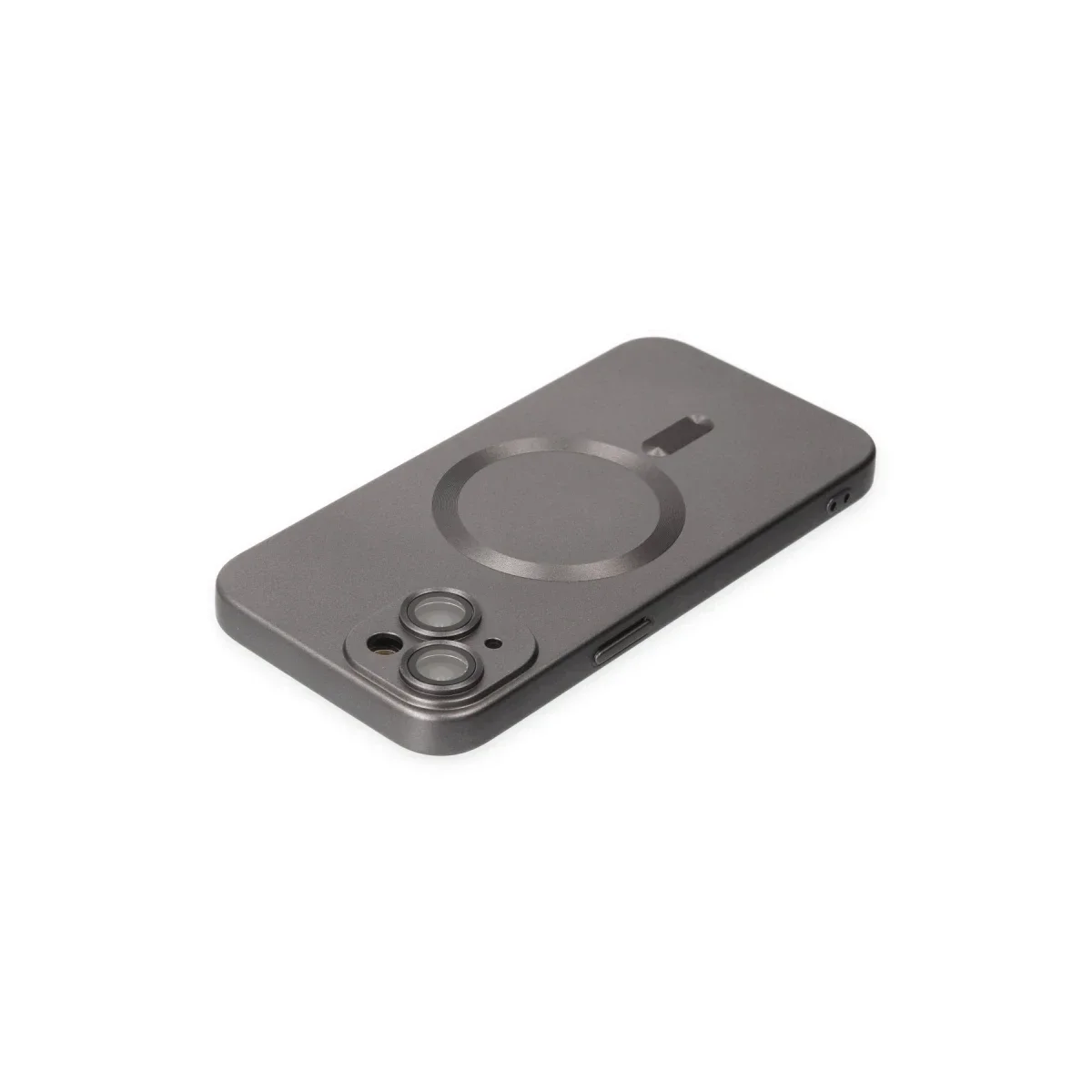 Apple iPhone 14 Plus Kılıf Moshi Lens Magneticsafe Silikon - Füme görsel 4