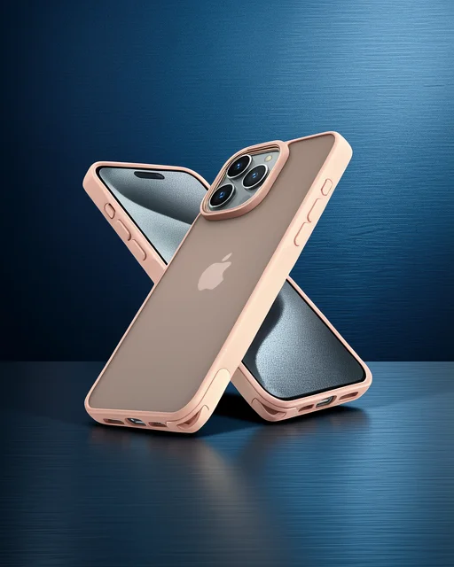 Apple İphone 14 Pro Kılıf Elegant Kapak - Pudra