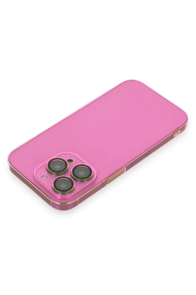Apple iPhone 14 Pro Max Kılıf Armada Lensli Kapak - Pembe görsel 3