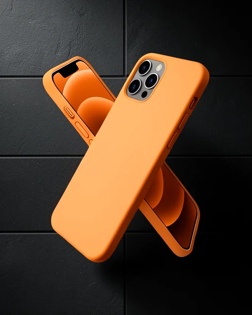 Apple İphone 12 Pro Kılıf First Silikon - Turuncu