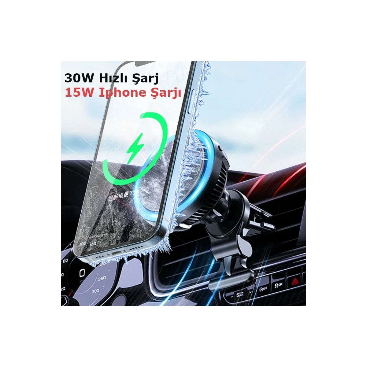 Memo GW02 Magsafe Araç Tutucu görsel 4
