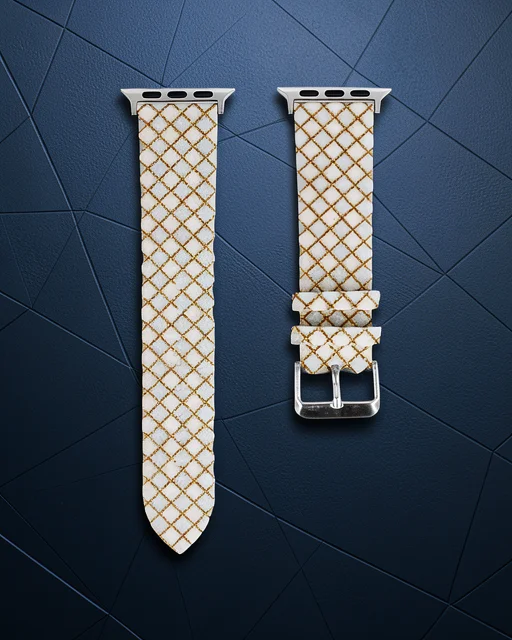 Apple Watch 38mm Karo Motif Kordon - Mavi
