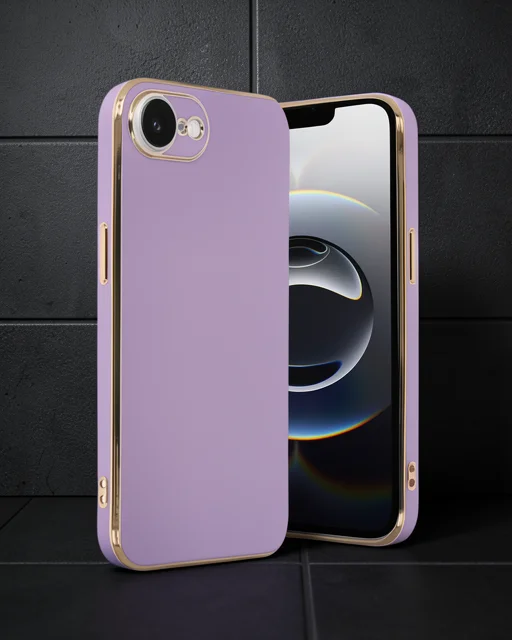 Apple İphone 16e Kılıf Volet Silikon - Mor
