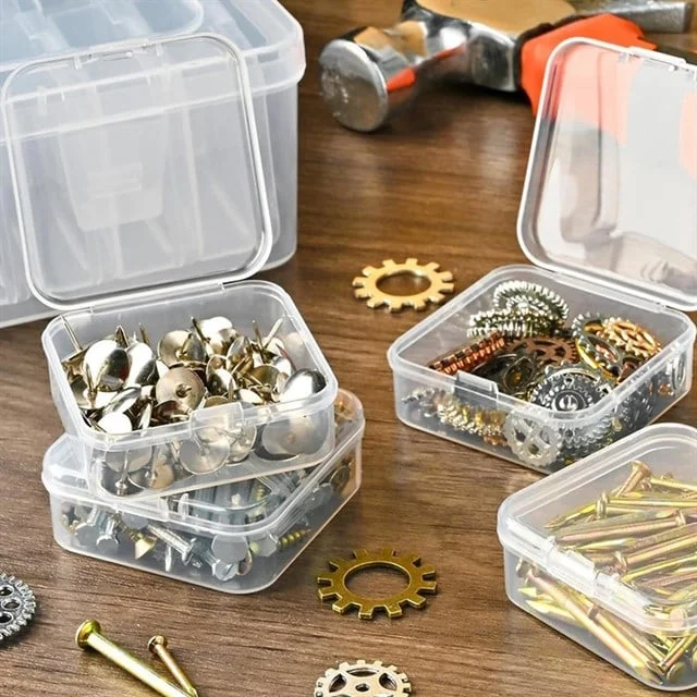 Compaxe P-Serisi 24’lü Plastik Şeffaf Saklama Kutusu (24 Küçük + 1 Büyük Kutulu Set) görsel 2