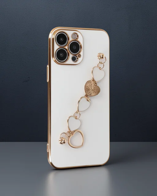 Apple İphone 13 Pro Max Kılıf Esila Silikon - Beyaz