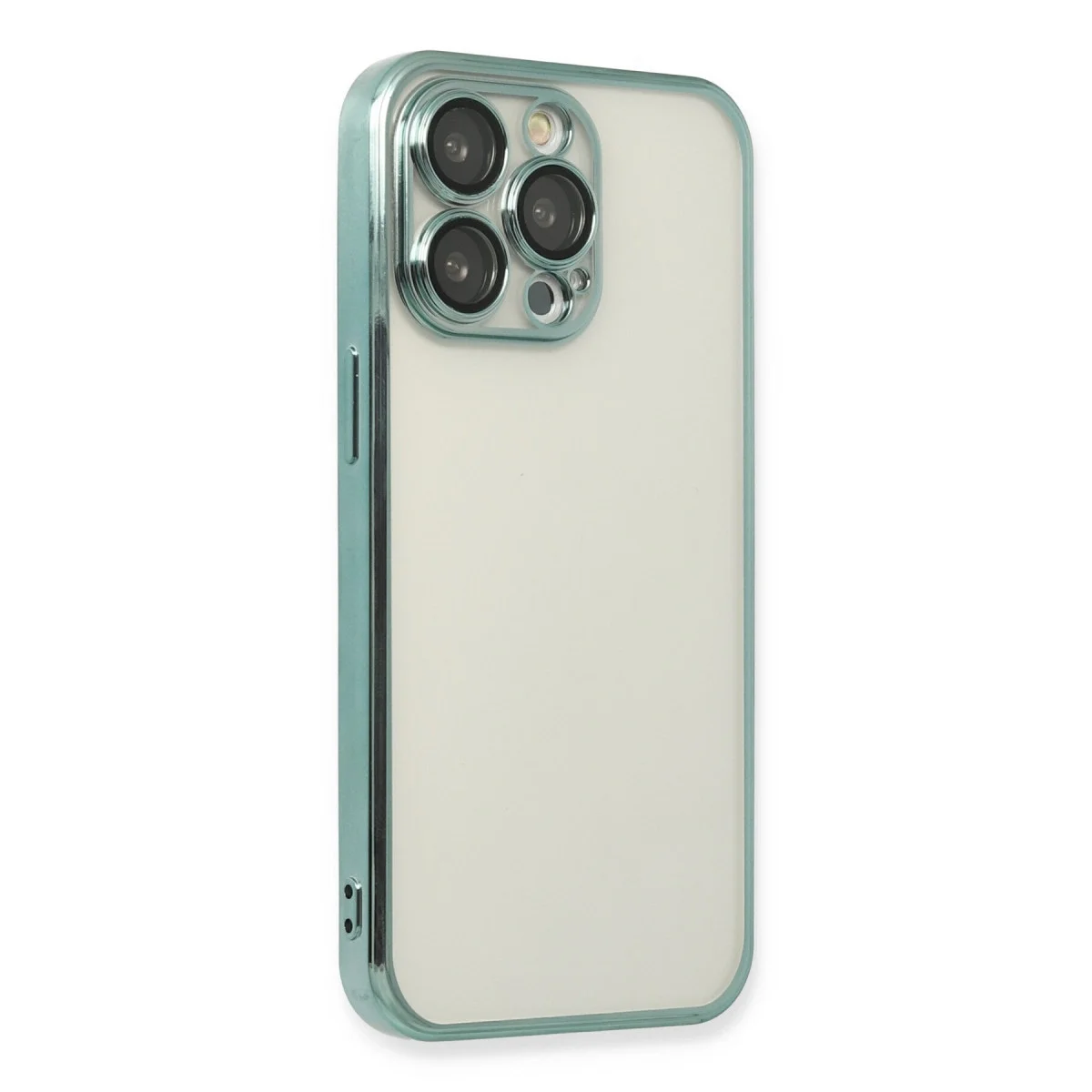 Apple İphone 14 Pro Kılıf Razer Lensli Silikon - Yeşil görsel 3