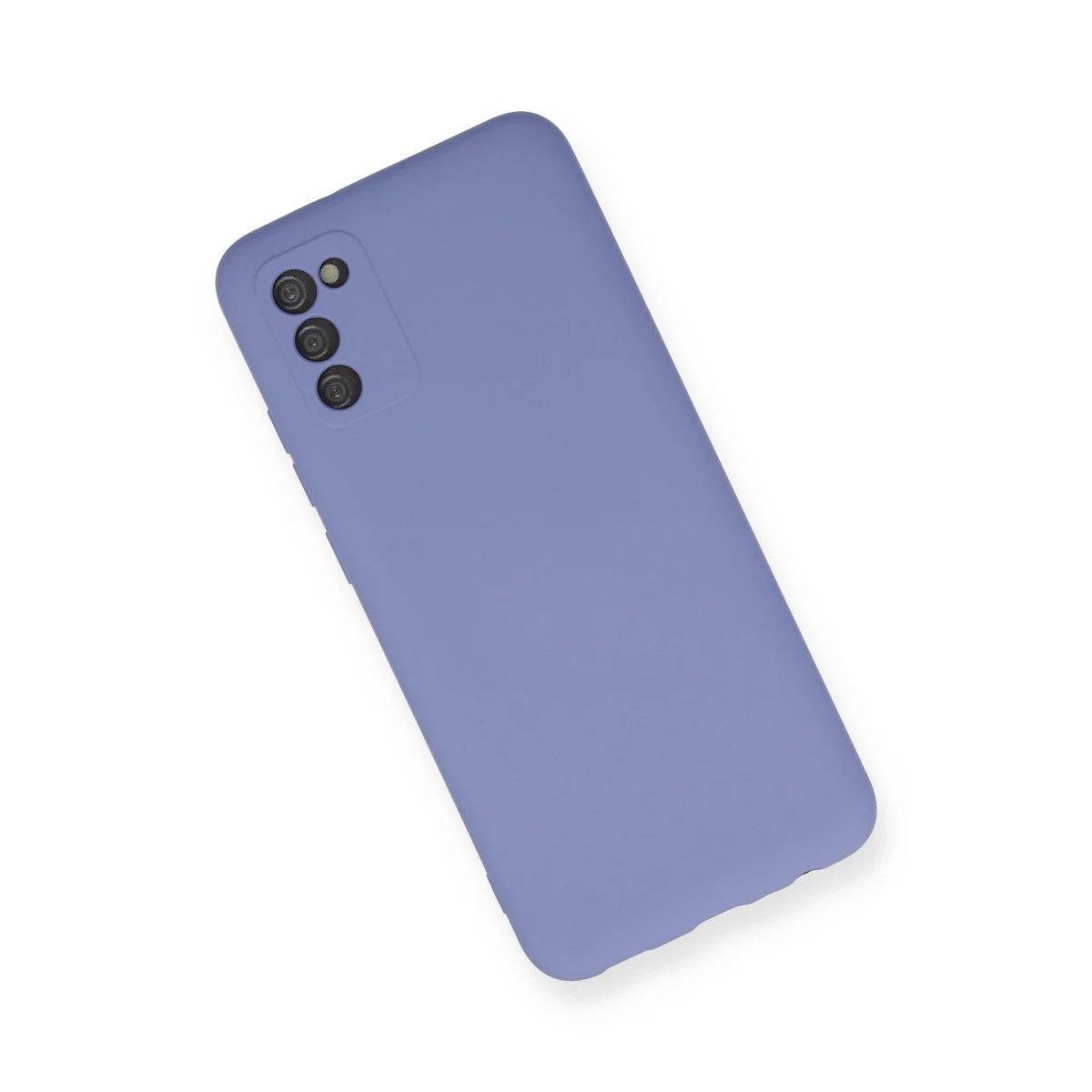 Samsung Galaxy A03s Kılıf Nano İçi Kadife Silikon - Lila görsel 2