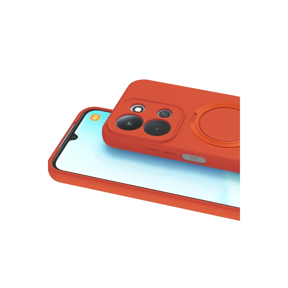 Xiaomi Redmi 15C 4G Regal Magsafe Standlı Kapak - Turuncu görsel 2