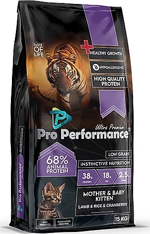 Mother baby kitten lamb,rice,crab 15 kg pro perf