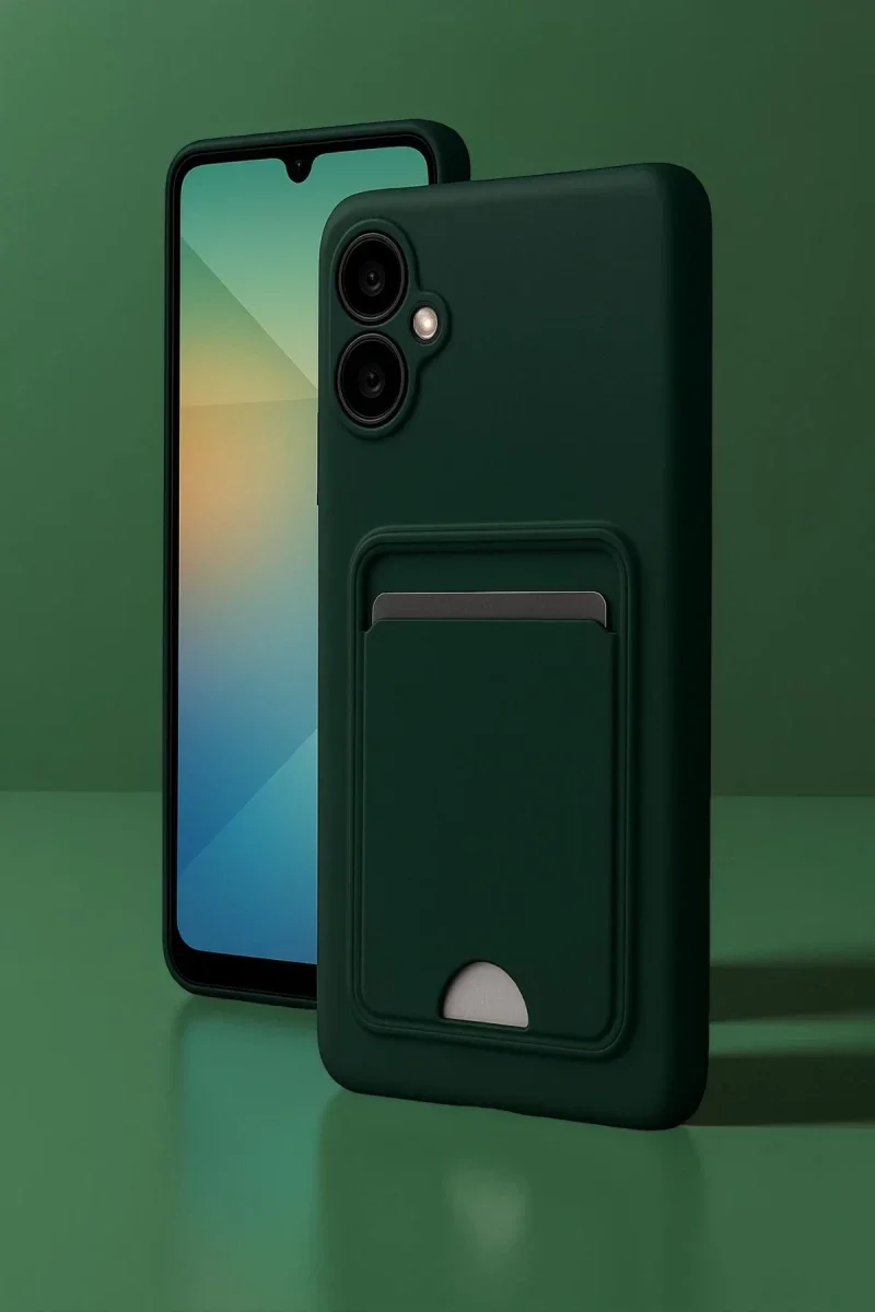 Samsung Galaxy A06 Kılıf Kelvin Kartvizitli Silikon - Mavi görsel 2