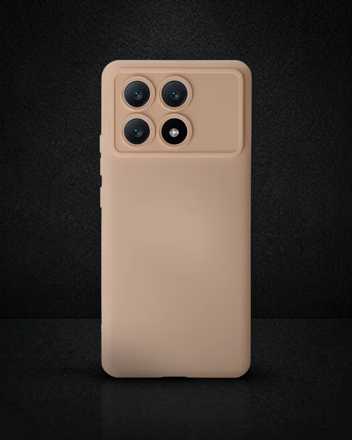 Xiaomi Poco X6 Pro Kılıf Nano İçi Kadife Silikon - Pudra