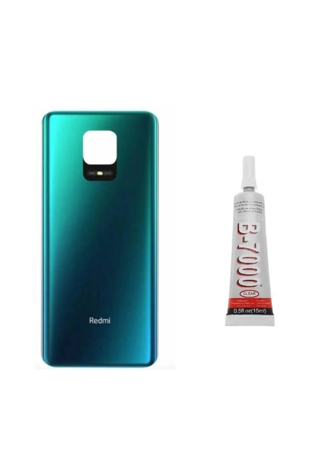 Redmi Note 9s - Note 9 Pro Arka Pil Kapağı Yapıştı görsel 3